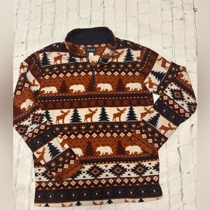 The Children's Place Brown and White Nordic Sweater